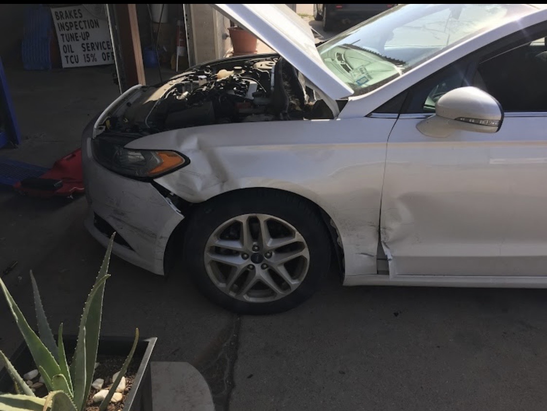Ford Fusion before collision repair